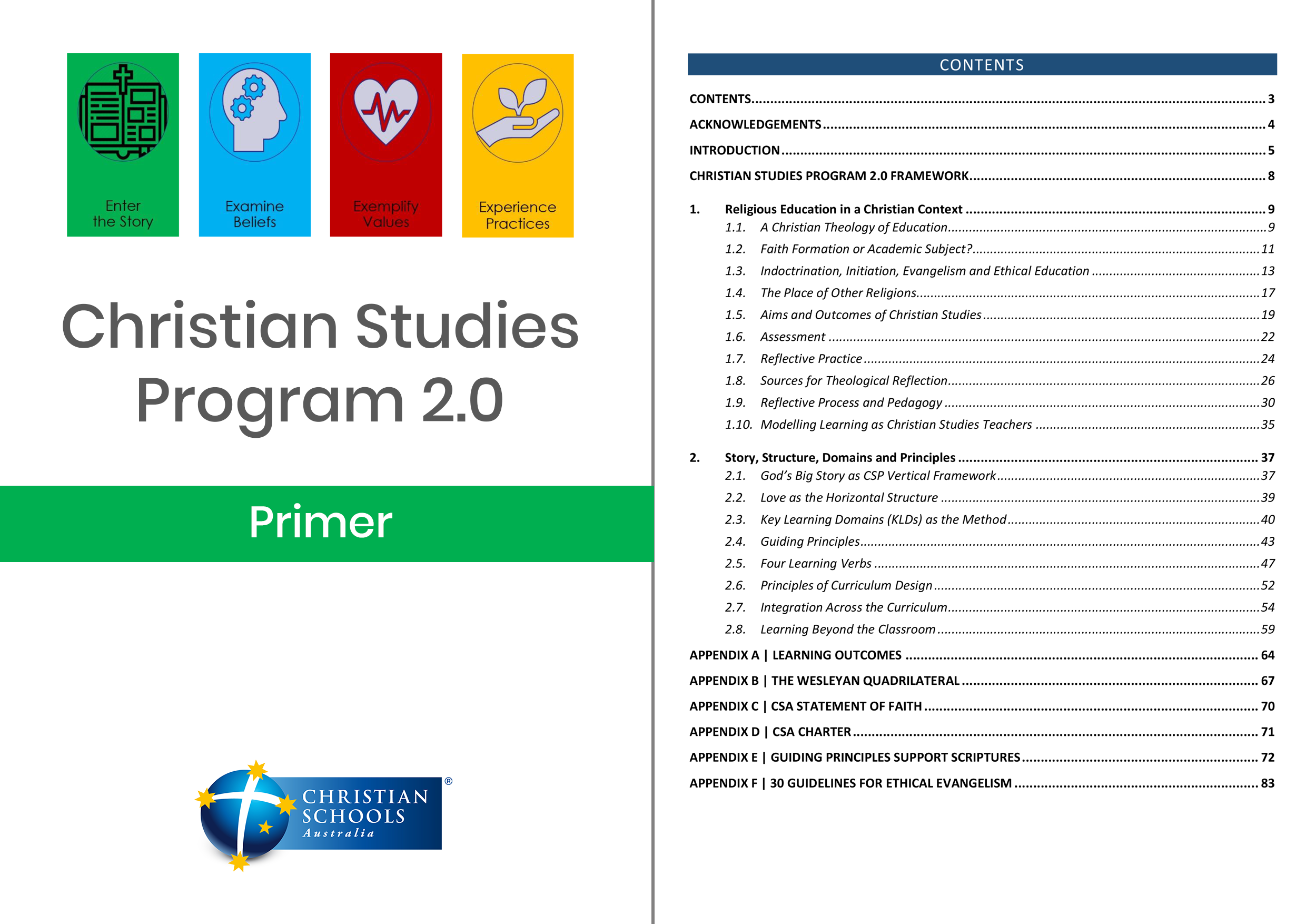 Christian Studies Program 2.0 - Primer
